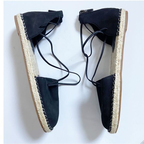 Eileen Fisher Tumbled Leather D’Orsay Flat Espadrille Sandal size 10 - Picture 6 of 12